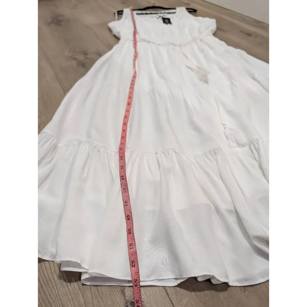 City Chic Maxi Tiered Crochet Dress Ivory Plus Size 18 1X BNWT Boho Bridal Beach